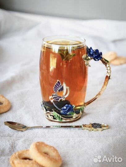 Чашка с бабочкой. 6 вариантов. Подарочный набор