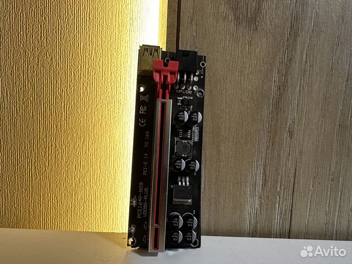 Райзера для видеокарт 6Pin/Molex/Sata гарантия