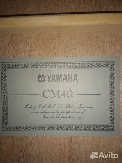 Классическая гитара yamaha cm40