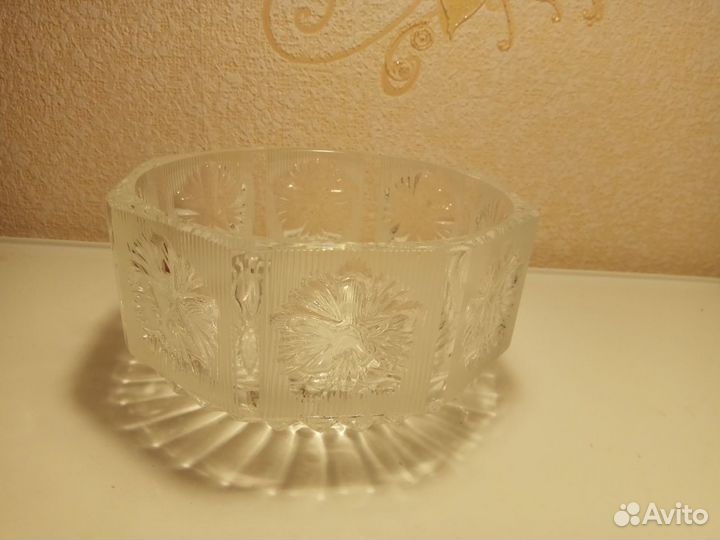 Салатники, конфетницы хрусталь, цветное стекло