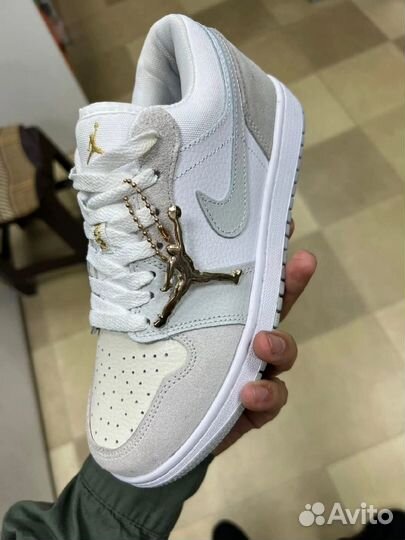 Кроссовки Nike air Jordan 1 Low Wolf Grey