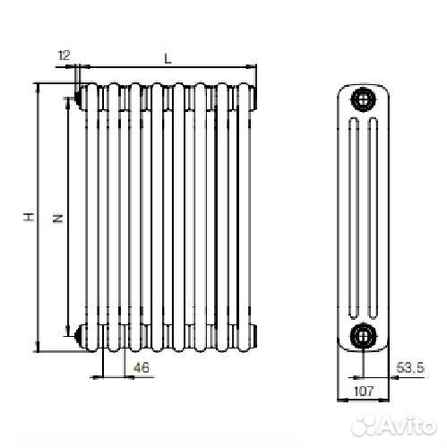 Rifar tubog TUB 3180-06-TI (Титан)