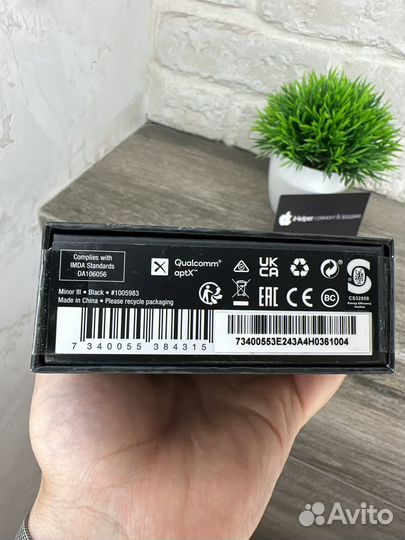 Наушники новые Marshall Minor 3 Black