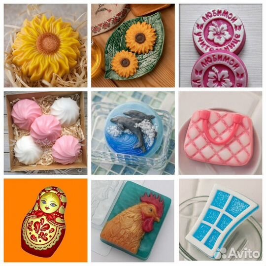 Пластиковые формы для мыла