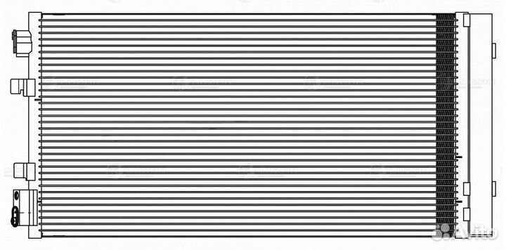 Радиатор кондиционера Рено Флюенс 09