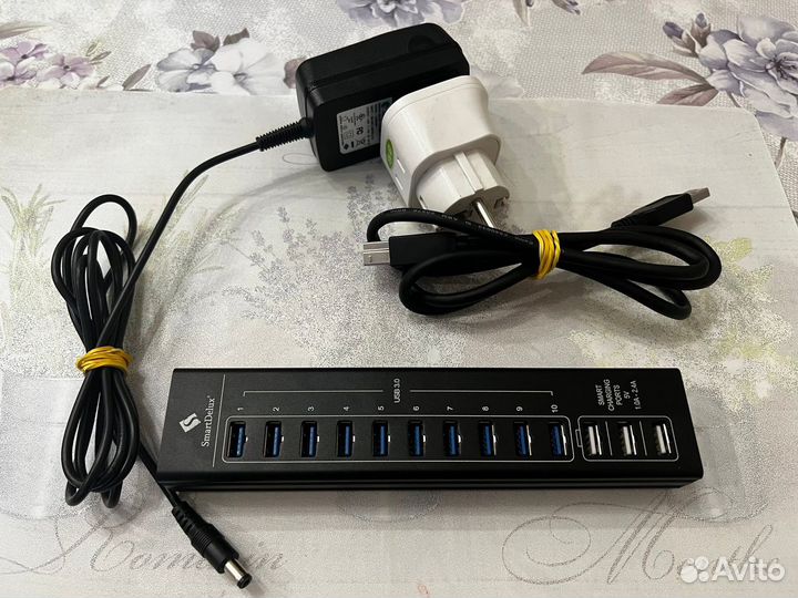 Usb 3.0 хаб SmartDelux 13-портов SDU3-P10C3