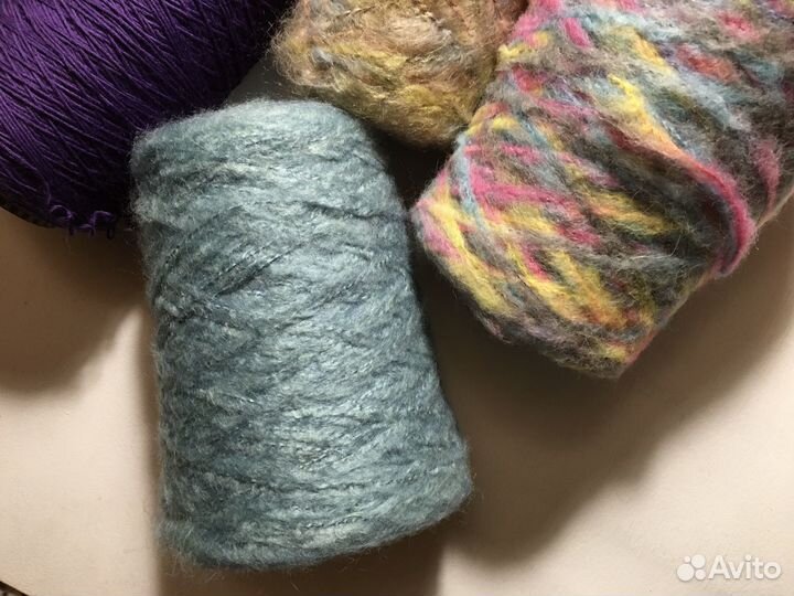 Пряжа с мохером толстая