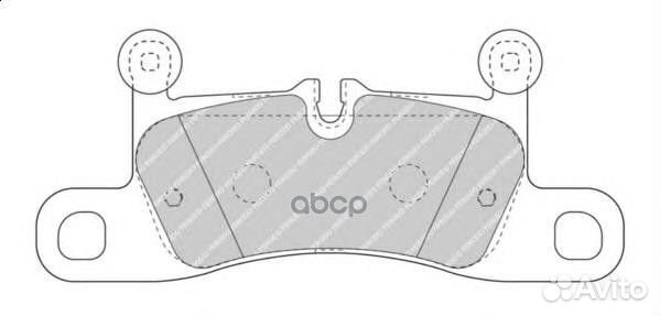 FDB4424 Колодки тормозные VW touareg 3.0-4.2 10