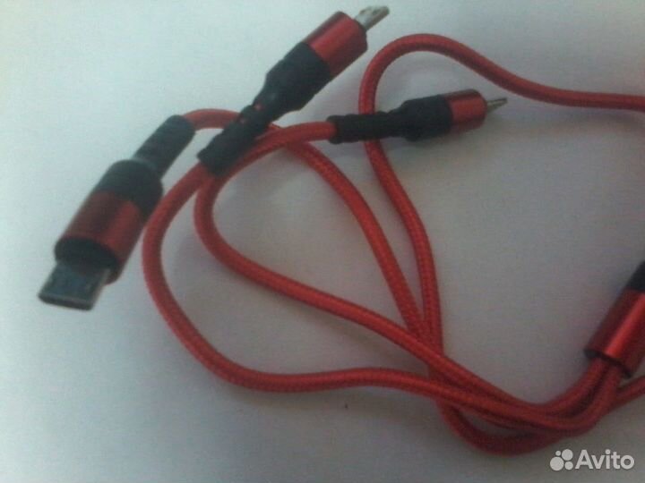 Android micro-usb на телефон Зарядное 3V1 устр-во