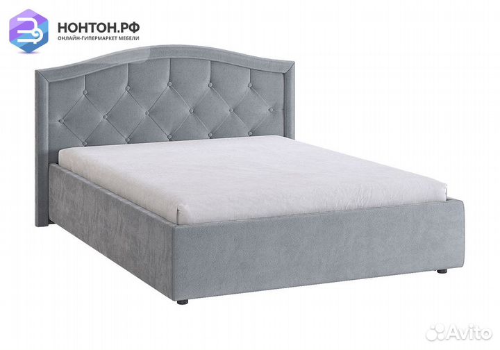 Кровать Верона 2 1.4 м серая