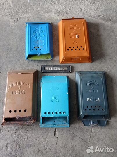 Эмалированные таблички и почтовые ящики СССР