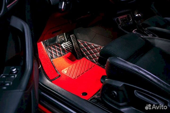 3D коврики из экокожи BMW