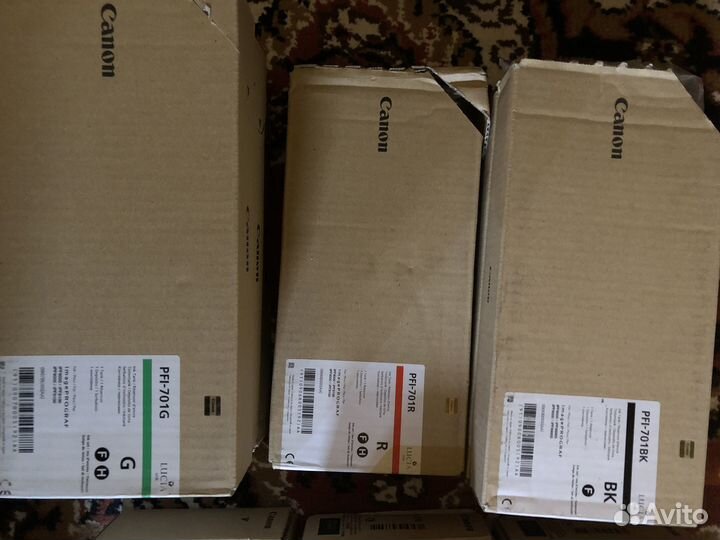 Оригинальные картриджи для плоттера Canon