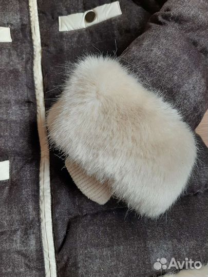 Пуховик/пальто зимнее для девочки (128)