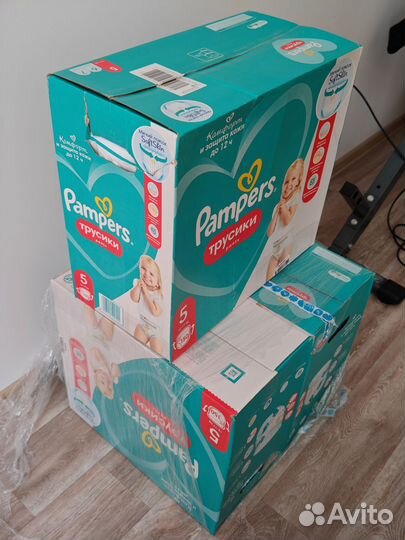 Подгузники трусики pampers 5