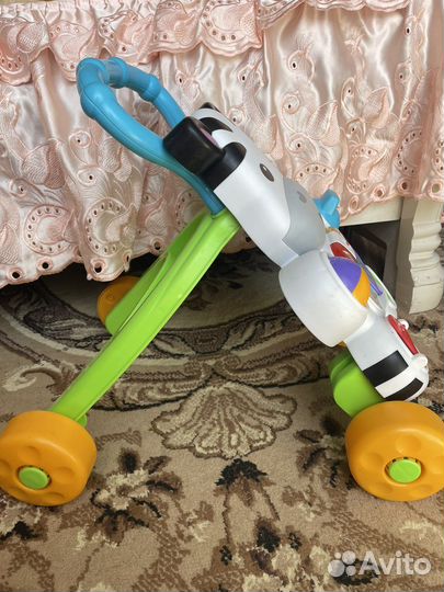 Ходунки каталка fisher price зебра