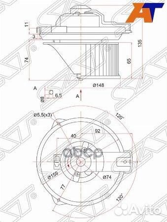 Мотор отопителя салона Honda Fit 01-07 / Toyota