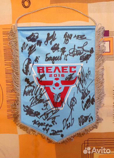 Футболка майка фк Велес с автографами сезон 2023