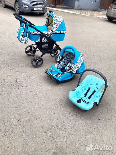 Коляска 3 в 1 Bebetto Vulcano