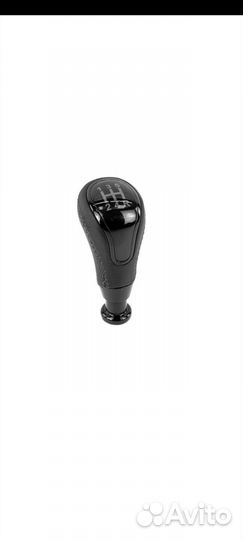 Ручка кпп Приора 2 верх черная строчка чёрный лак