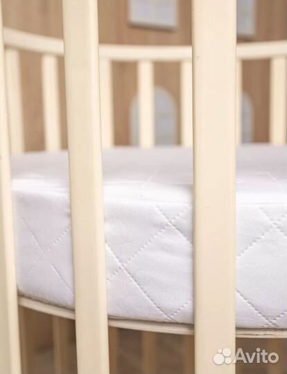 Матрас детский к круглой кроватке 75*75