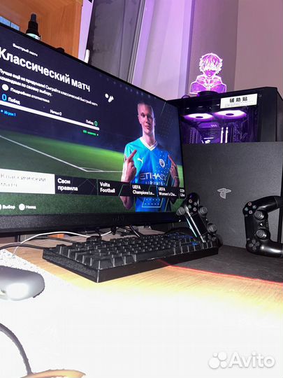 Sony playstation 4 pro + 2 геймпада + Море игр