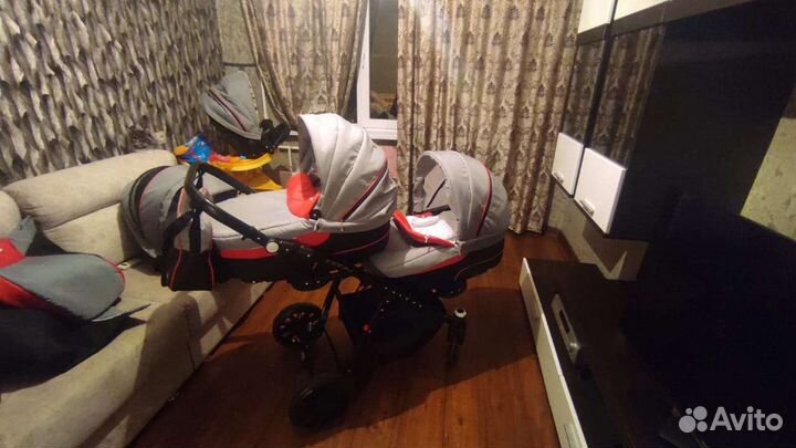 Коляска для двойни Rico team