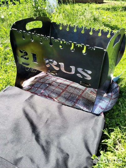 Мангал 21RUS Порецкое +сумка+кочерга+2полки