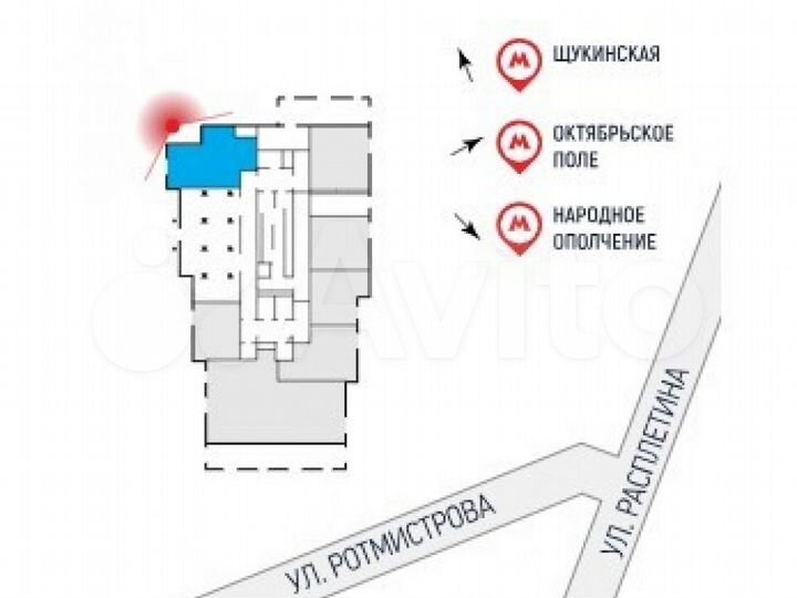 Сдам торговое помещение, 56.7 м²