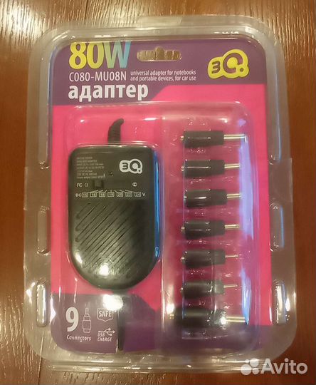 Автомобильная зарядка для ноутбуков 3Q