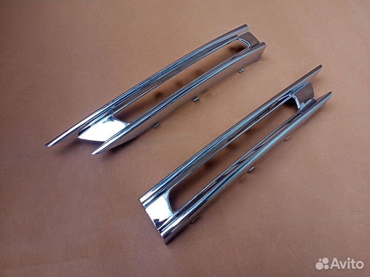 Хром накладки бампера Mercedes ML AMG W166