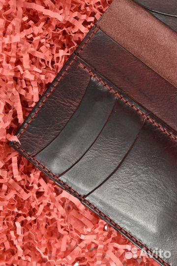 Кожаная обложка на паспорт из итальянской кожи