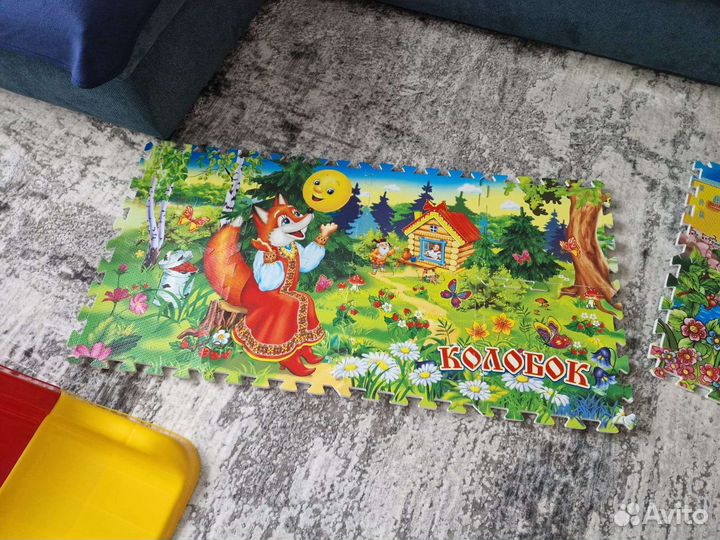 Детский коврик для ползания пазл