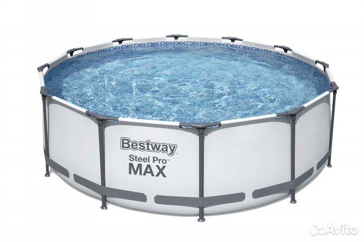 Бассейн Bestway 457х122 см с тентом и лестницей