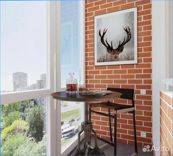 Гибкий кирпич на сетке для отделки