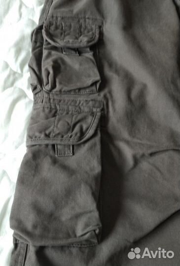 Брюки карго много карманов W30/S