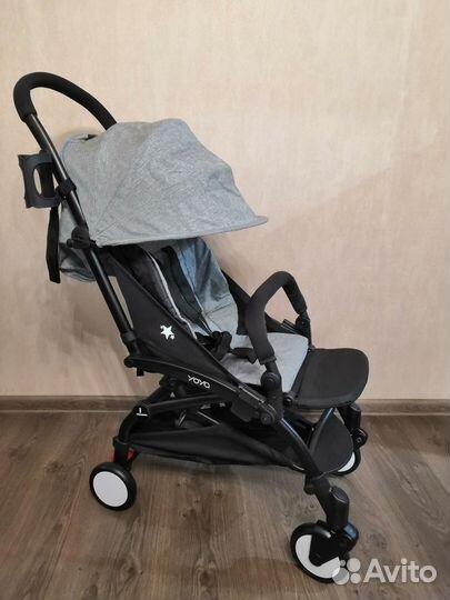 Коляска yoya + дополнительная подножка