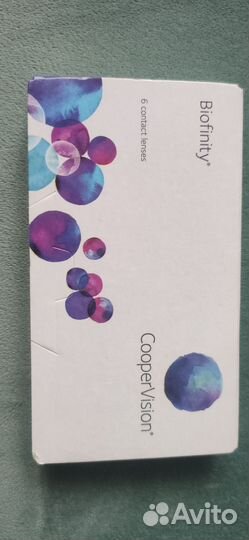 Линзы контактные biofinity Cooper Vision