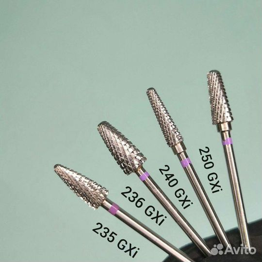 Фреза для ногтей с фиолетовой насечкой