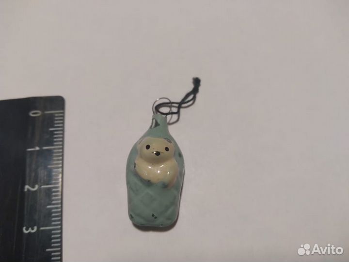 Ёлочная мини игрушка Мишка в конверте или лапте