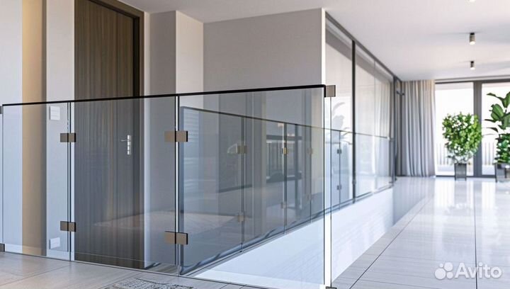 Стеклянные перила и ограждения от производителя