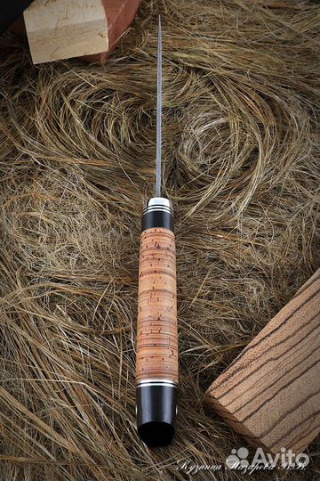 Нож Бизон К340 береста черный граб