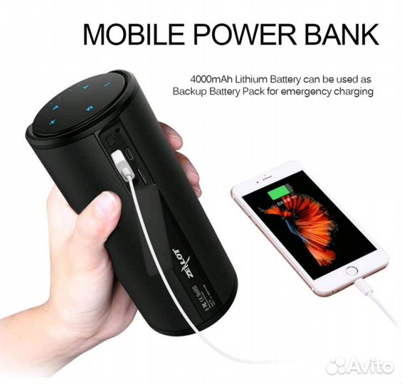 Функциональная Bluetooth колонка