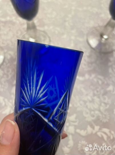 Бокалы для вина хрустальные