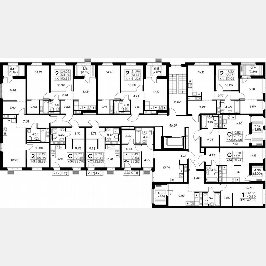 Квартира-студия, 32,5 м², 8/9 эт.