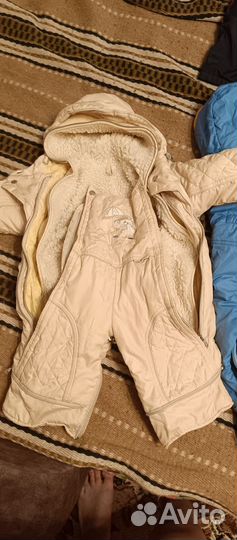 Зимний комбинезон для девочки 74 80 рост