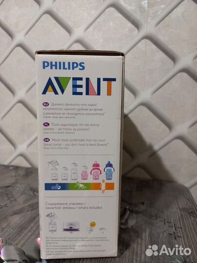 Молокоотсос avent электрический