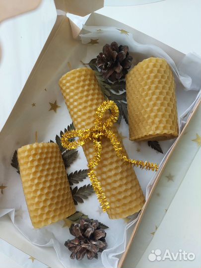 Набор свечей из вощины