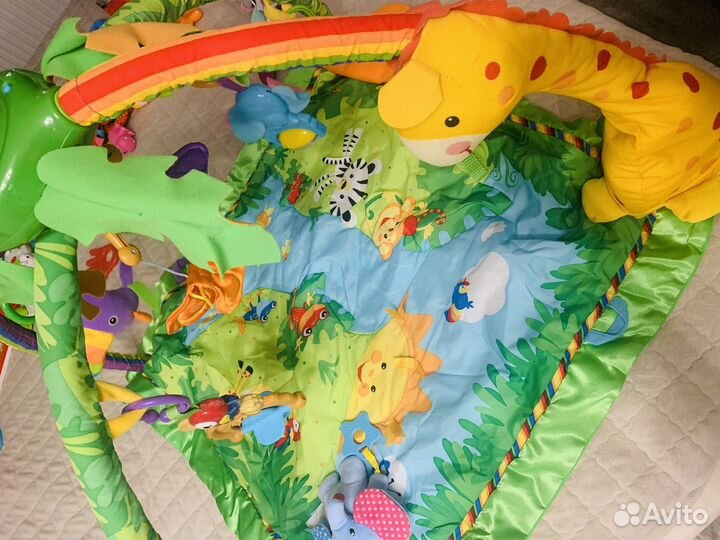 Развивающий игровой коврик + мобиль
