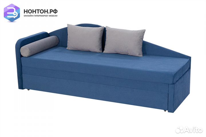 Диван еврософа Верди левый синий